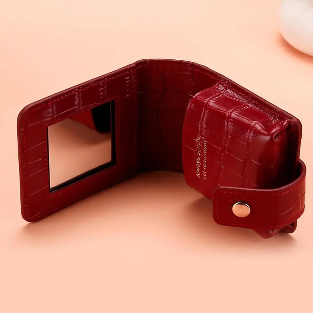 PU-Lippenbalsam-Tasche Schlüsselanhänger-Halter Schutzhülle Mini Tragbare Schlüsseltasche Lippenstift-Kosmetik-Aufbewahrungstasche – Detail 12