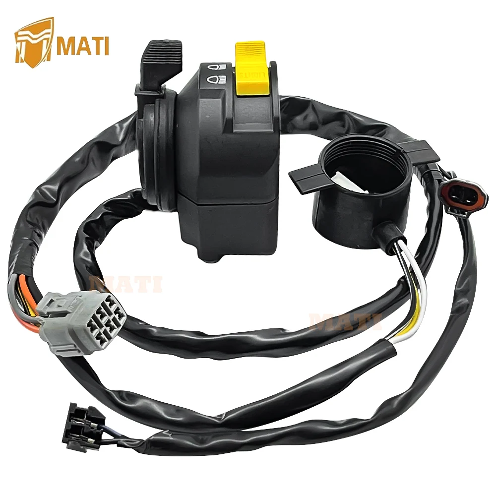 สวิตช์แฮนด์ซ้าย Mati ไฟหน้าหยุดฆ่าสำหรับ Suzuki LTR450 quadracer 450 2006-2009 37400-45G00