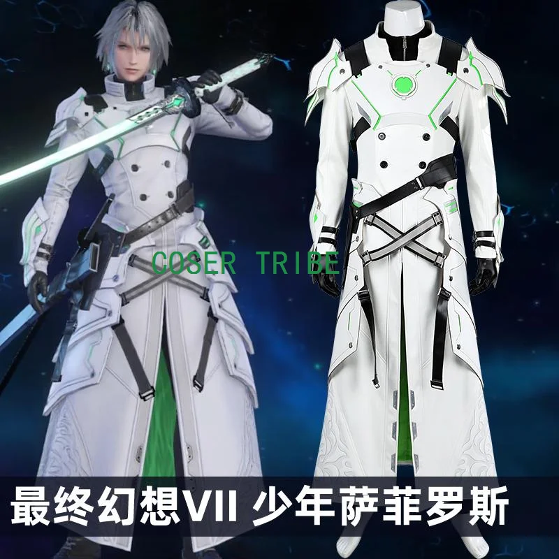 

COSER TRIBE Final Fantasy Sephiroth детский косплей костюм Cos Game аниме вечерние униформа Хэллоуин играть ролевая одежда одежда