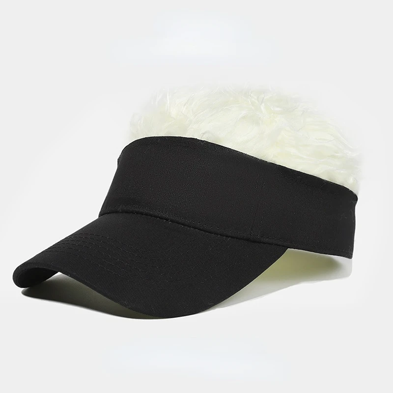 Casquette de baseball avec perruque à pointes pour hommes et femmes, chapeau avec poils à pointes, pare-soleil réglable, cosplay unisexe