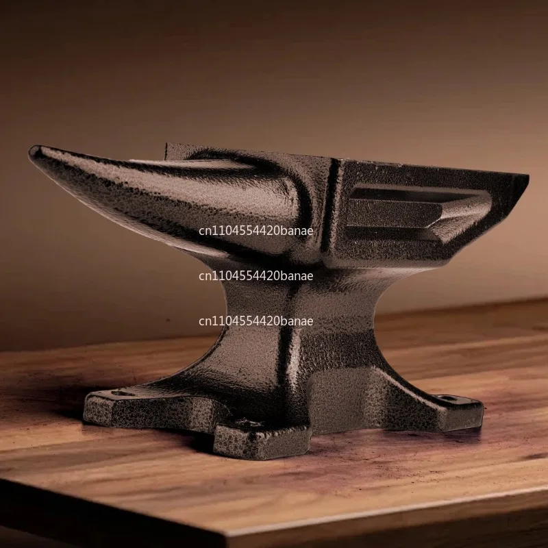 Through type double hole anvil iron pier horn DIY handmade iron cutter household beating pad tool