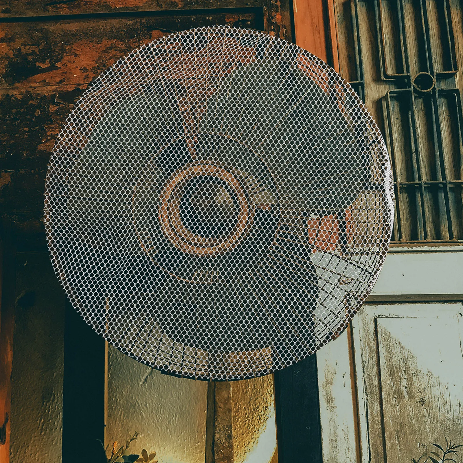 2Pcs 40Cm Fan Protector Cover Lightweight Washable Mesh Fan Guard for Finger Safety Dust Pollen Pet Hair Protection