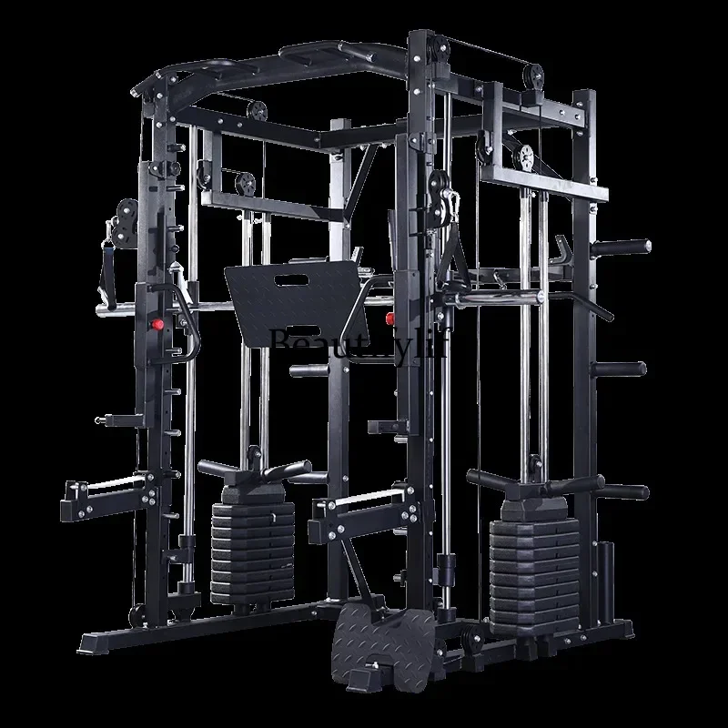 Commercial Squat Bench Press Integrated Gantry Smith Machine Comprehensive Training Fitness Equipment