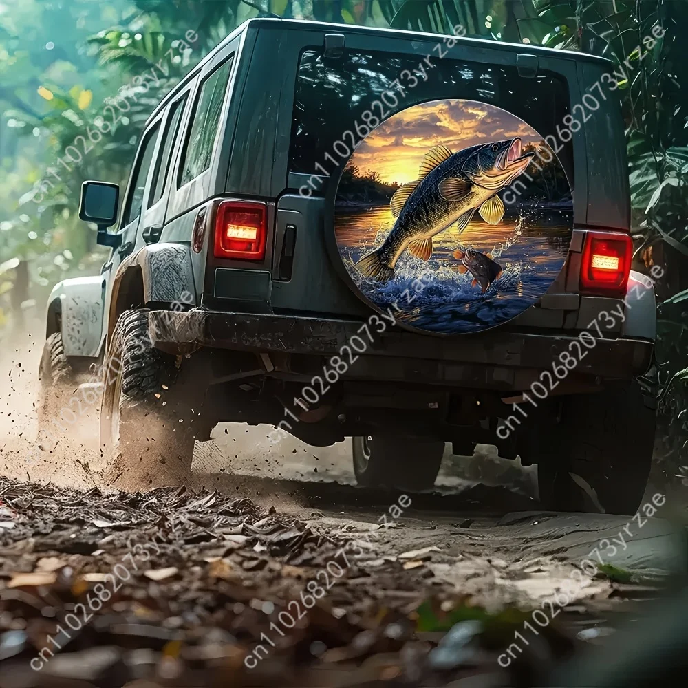 

Jumping Fish Various Models Spare Car Tire Cover Sand Dust Prevention Protect Wind Rain Tire Cover Sturdy Durable Tire Covers