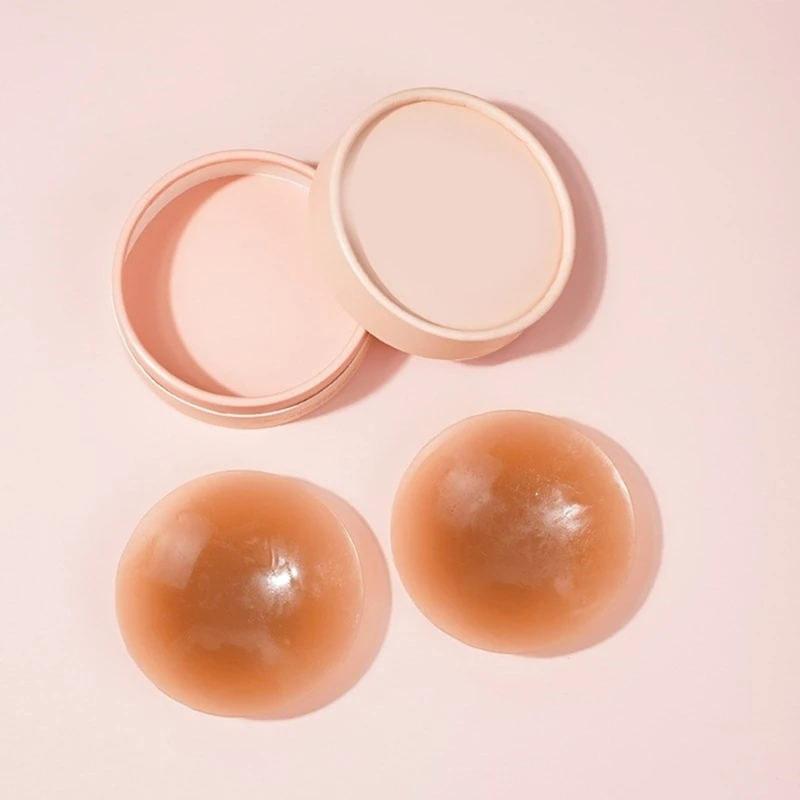 Silicone Nipple Cover,Nipple Pads,Reusable Nipple Stickers,Self-Adhesive Nipple Cover,Breast Sticker Under Bras Bkinis