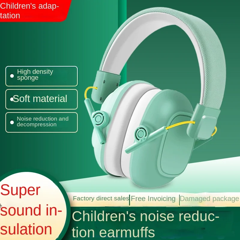 Children's Soundproof Earmuffs  Focus on Learning Teenagers' Soundproof Earmuffs Sleep Anti-firecracker Noise-reducing Earmuffs