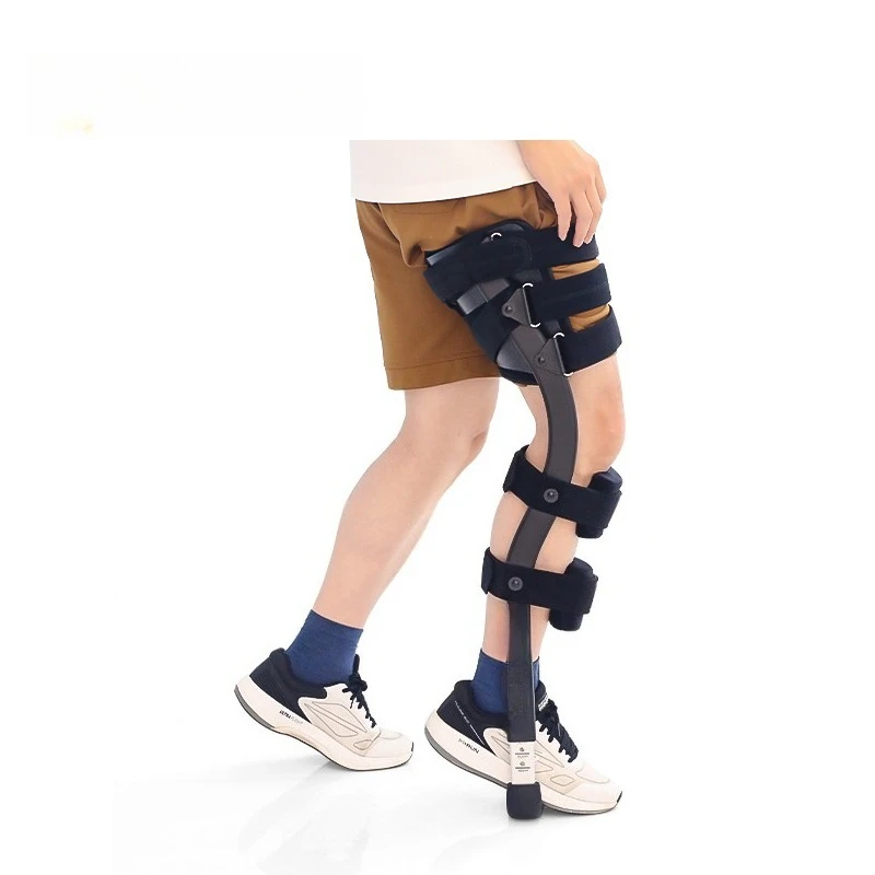 Height-adjustable single-leg walking stick walker for adult ankle fractures, sprains, and calf injuries