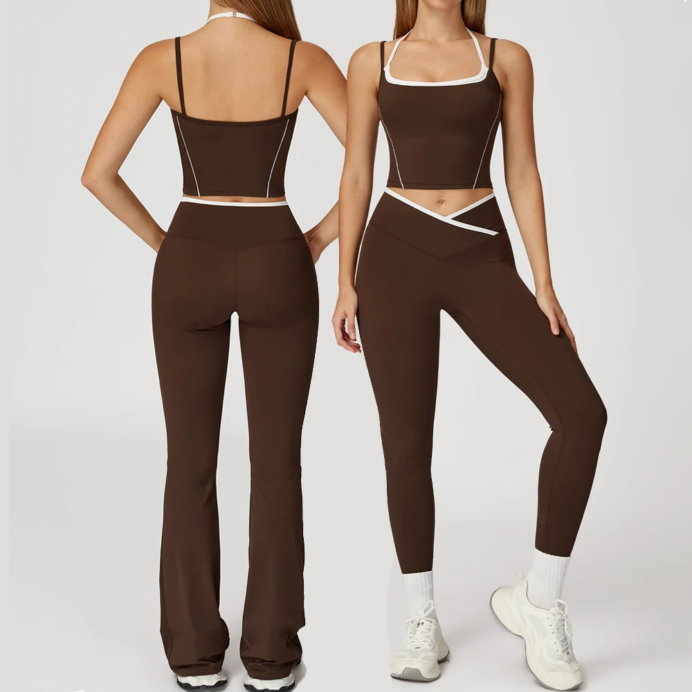 

Yoga Set 2PCS Gym Workout Clothes for Women Gym Clothing Push Up Bra High Waist Leggings Sexy Fitness Sportswear Sports Suits