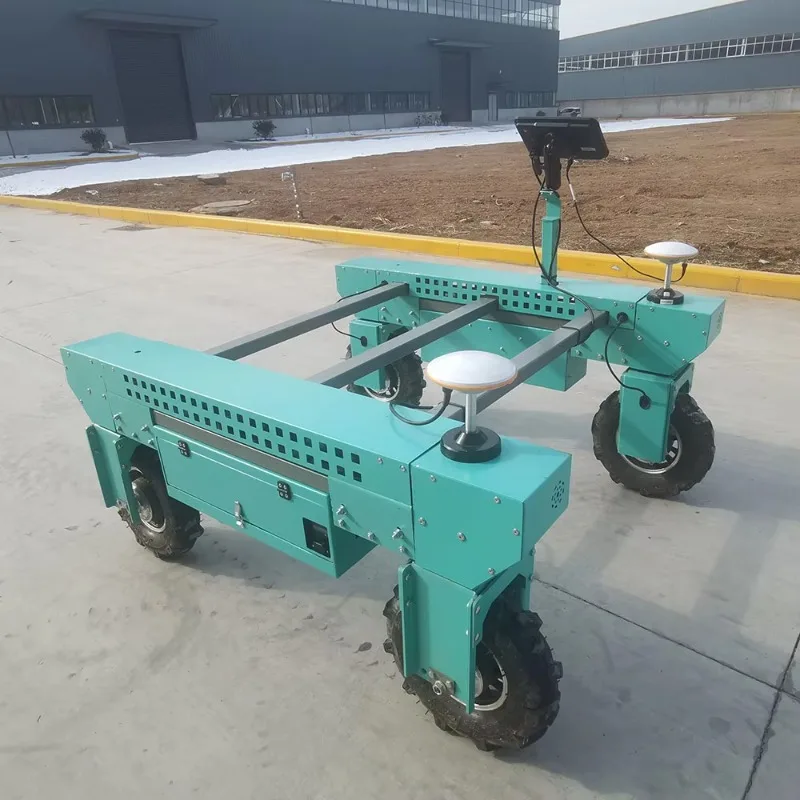 4-Wheel Steering Electric Autonomous Agribot Platform With High Precision Accuracy 2.5cm