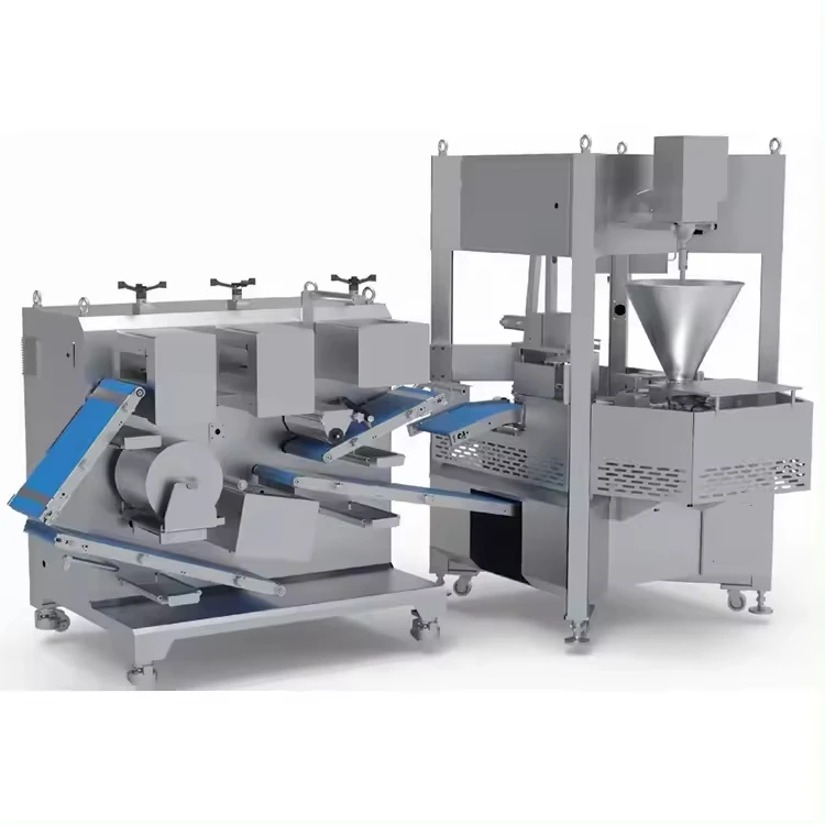 10800 pcs/h  Automatic Production Industry Line Round Dumpling Wrapper Machine Automatic Maker Dumplings Dumpling Making Machine