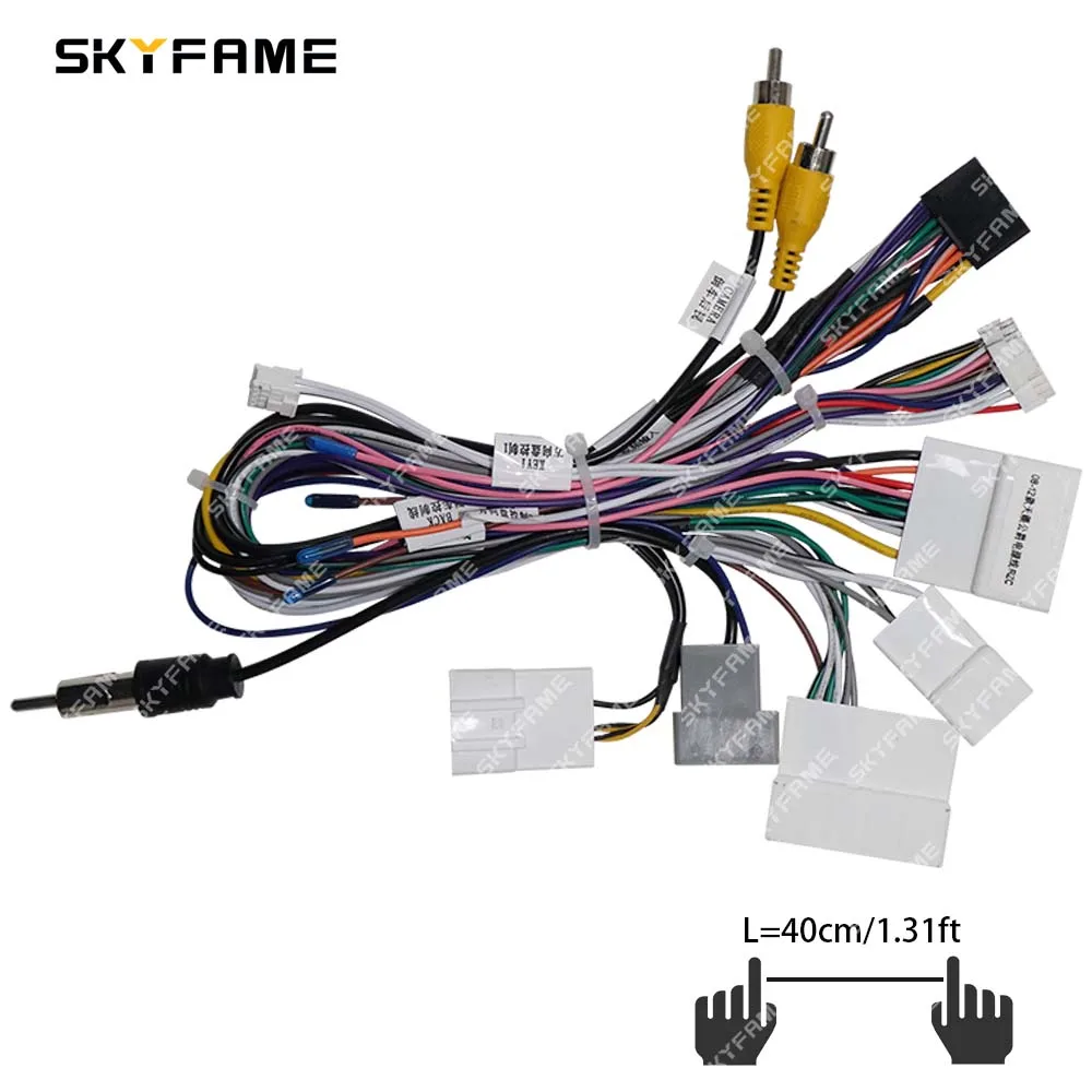 SKYFAME سيارة 16pin الأسلاك تسخير محول Canbus صندوق فك أندرويد راديو كابل الطاقة لنيسان ألتيما Teana XV