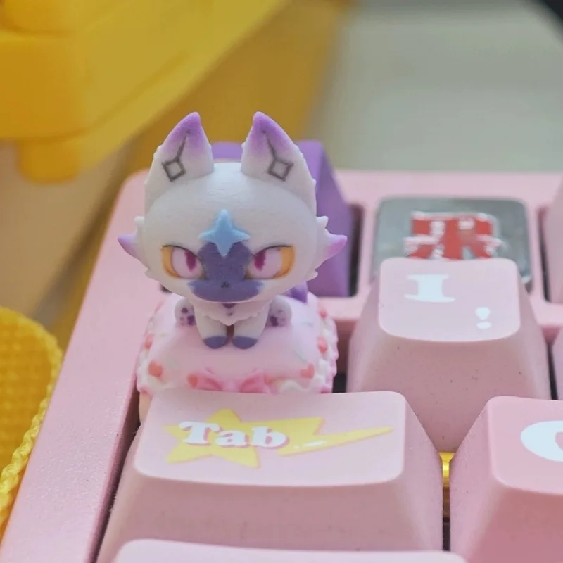 NEW Rock Kingdom Devil Wolf Anime Keycap Mechanical Keyboard Cute Custom Keycap PC Game Keyboard Accessories Gift Collection