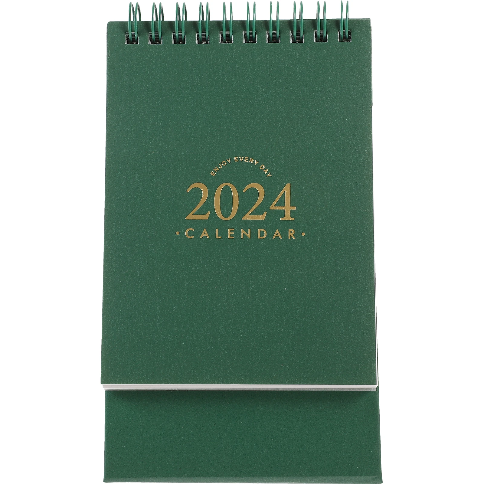 

Нежный настольный календарь 2024, мини-декоративный месяц, канцелярские товары, зеленый настольный планировщик, перекидной календарь для работы, студента