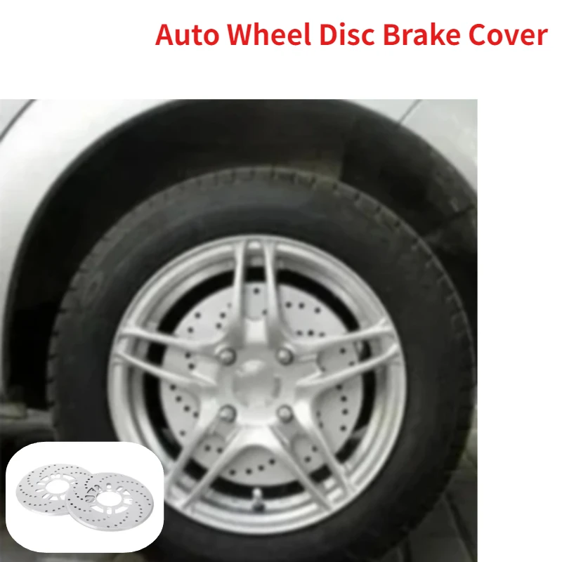 

4pcs Car Auto Wheel Disc Brake Cover for 14" Drum Decorative Aluminum Brake Cover Dust-proof for Auto Rear Wheel