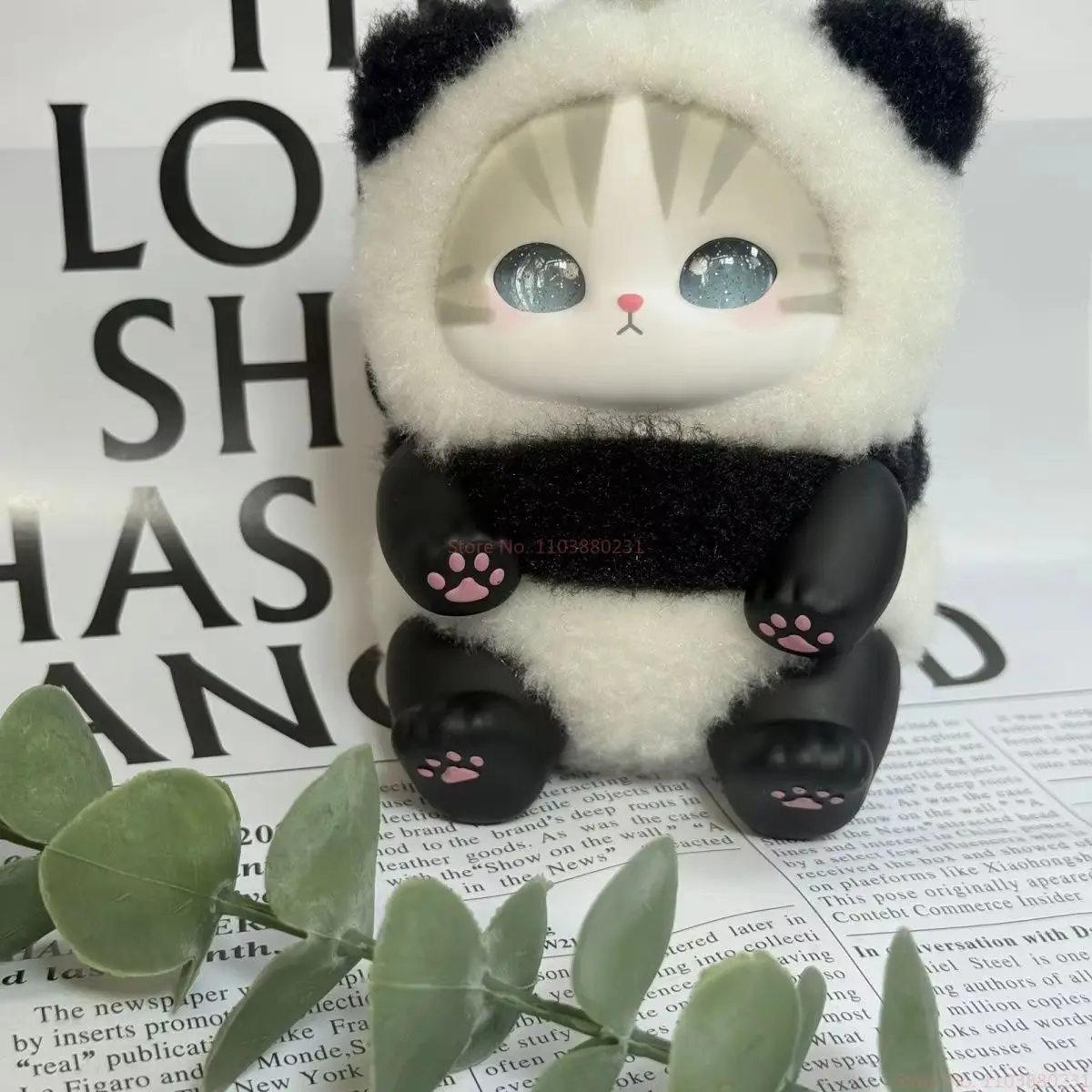 new Mofusand Vinyl Series Toys Shark Cat Surprised Box Toy Ornaments For Kids birthday girl Gift Pendant replica image 6