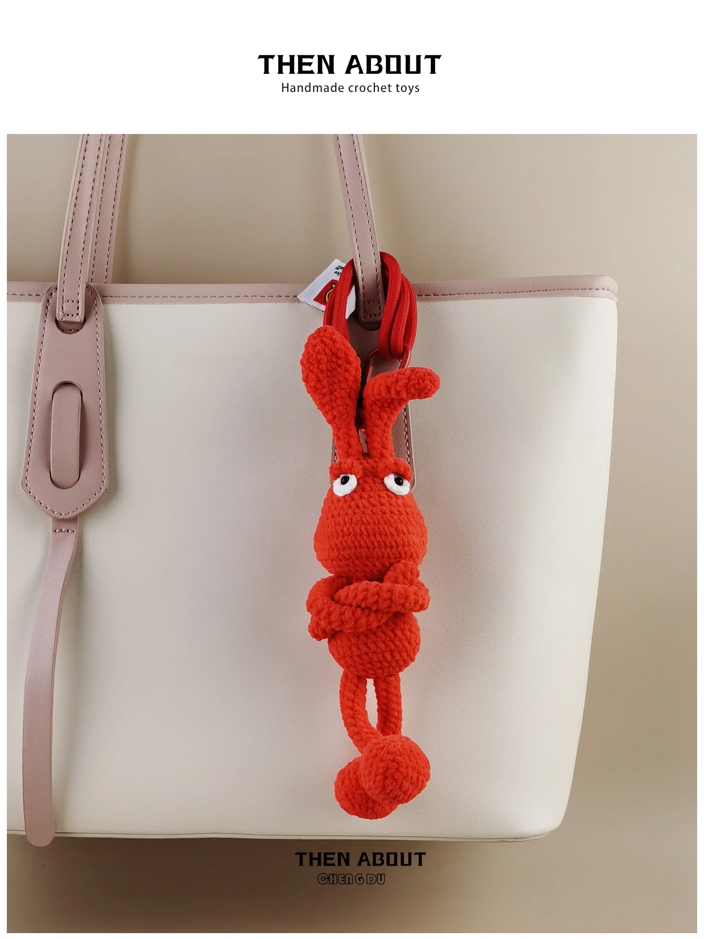 Handmade High-Cold Arrogant Rabbit Doll Bag Charm Backpack School Bag Decorations Luxury Lightweight Unique Gift