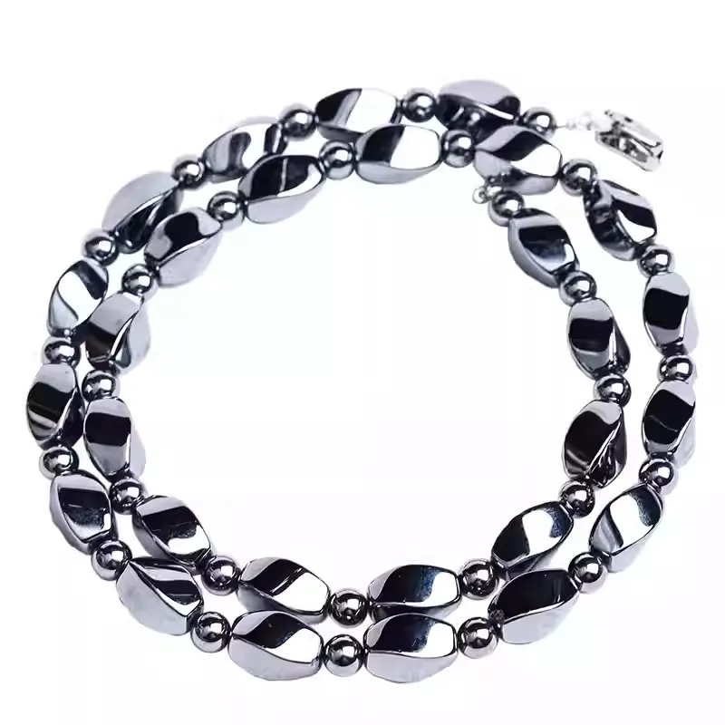 

Терагерцовый витой дизайн из бисера, ожерелье в форме энергетического камня, элегантные украшения на шею