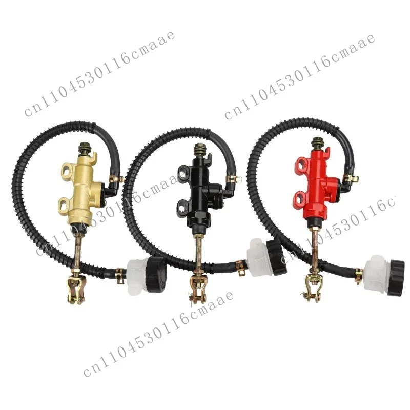 One-word Pump with YouTube Round Oil Cup Foot Brake One-piece Pump 50-250CC Off-road ATV Beach Motorcycle Accessories