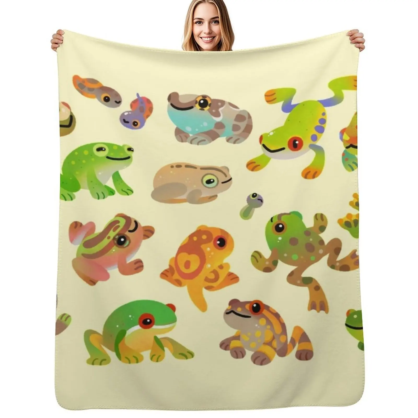 

Tree frog Throw Blanket Luxury Throw Soft Plush Plaid Tourist bed plaid Blankets