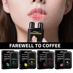 Double Hole Nasal Inhaler Diffuser Sniffer Herbal Repair Nasal Box Refreshing Awakening Brain Fruit Flavored Energy Stick New