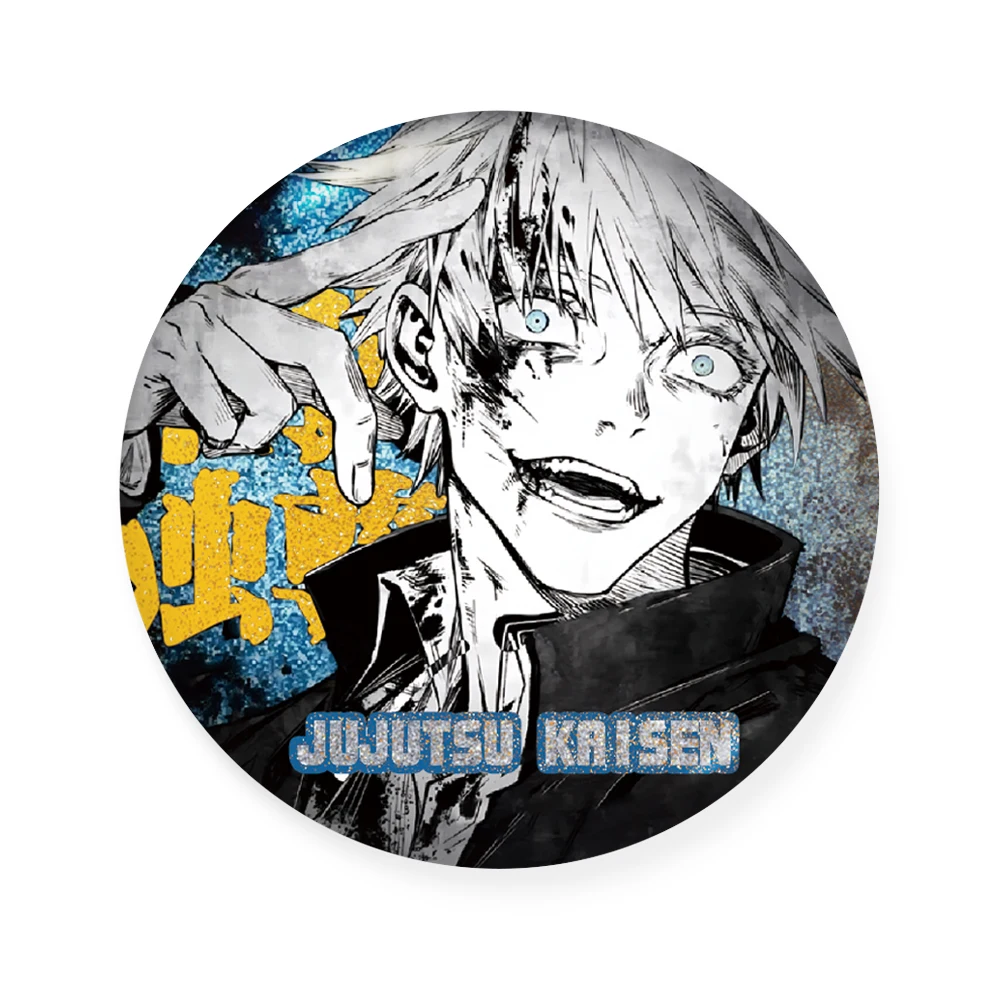 Аниме юютсу касин Сатору годжо Косплей Двойная Вспышка Серебряный Лук значок амбисит