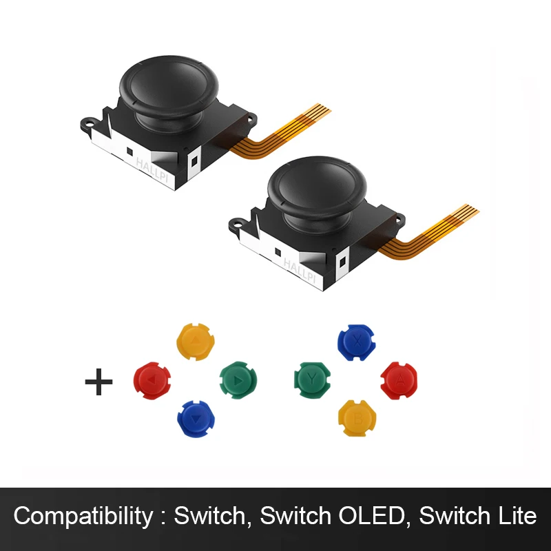AKNES HALLPI TMR Sensing Joystick do Joy-Con z przyciskami ABXY i kierunkowymi do naprawy Nintendo Switch OLED Lite — zdjęcie produktu 7