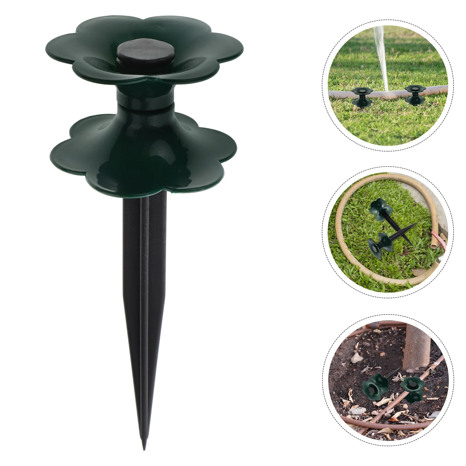 

3pcs Garden Water Pipe Wheel: Lawn Hose Support For Flower Bed Yard Irrigation Guide Stakes, Watering Directional Roller,