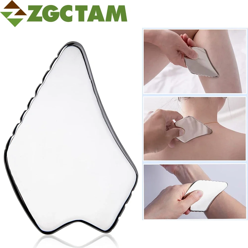 

Stainless Steel Gua Sha Massager Muscle Scraper Metal Scraping Tool Body Deep Tissue Fascia Face Relaxation Massage Body Shaping