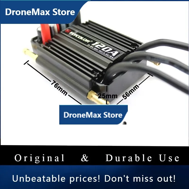 DroMaBrushless ESC Speed Control Stand 2-6S Lipo BEC 5.5V/5A Flycolor 90A 120A 150A Control Stand For C Boat F21267/71
