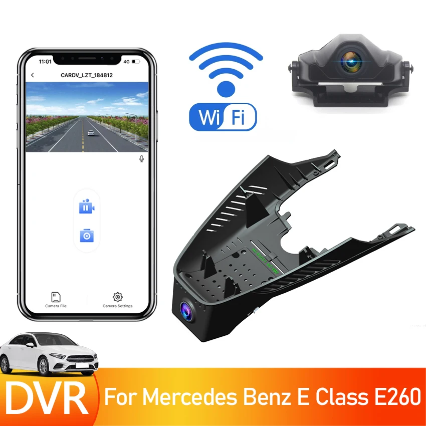 

Plug and play Dash Cam For Mercedes Benz E Class E260 Cabriolet 2021 Special Car Dvr UHD 4K Dashcam Camera WiFi Driving Recorder