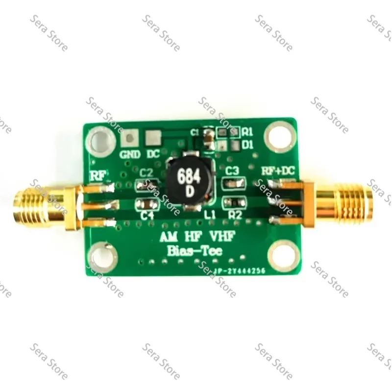 RF DC Block Biaser Coaxial Feed Bias Tee 25K-100MHz Low Insertion Loss HF AM
