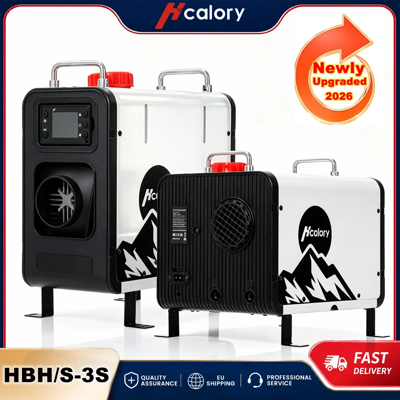 Hcalory Smart Diesel-Heizgerät mit automatischer Ein-/Aus-Funktion, Thermostatsteuerung, konstanter Temperatur, 10 Heizstufen, energiesparend, ideal für Camping im Freien und in Wohnmobilen.