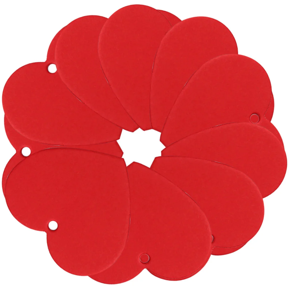 

300Pcs Lovely Heart Tags Portable Small Gift Cards for Valentines Day Parties and Festive Occasions Heart Cutouts