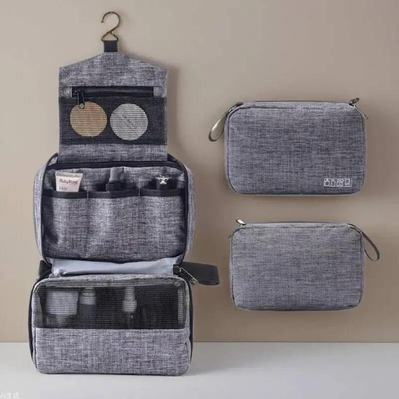 Creative Fashion Multilayers Portable Toiletries Organizer Hanging Makeup Bag Waterproof Travel Toiletry Bag