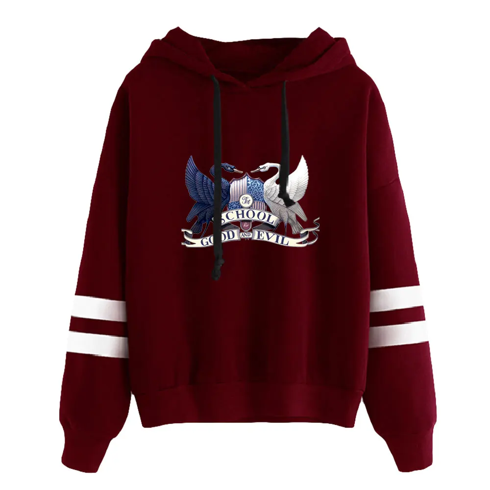 The School for Good and Evil  American Movie Unisex Pocketless Parallel Bars Sleeve Sweatshirt Women Men Hoodie