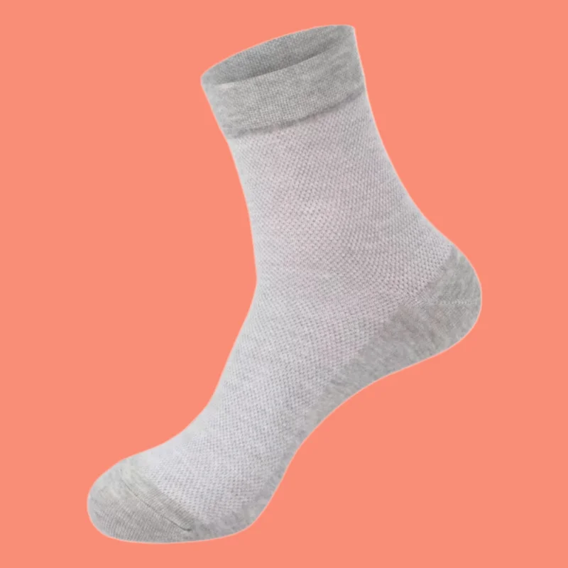 Chaussettes fines respirantes à tube moyen pour hommes, chaussettes courtes dépistolet antes, évacuation de l'humidité, été, 5/10 paires