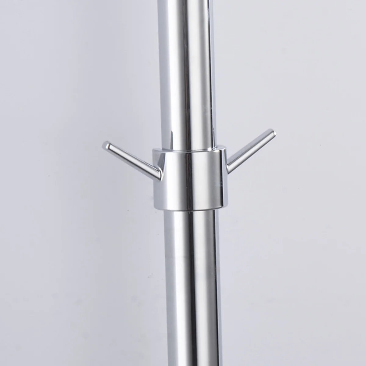 

Shower Rod Hook Abs Material No Drill Required For Bathroom Kitchen Towel Bath Ball Holder Shower Pole Holder