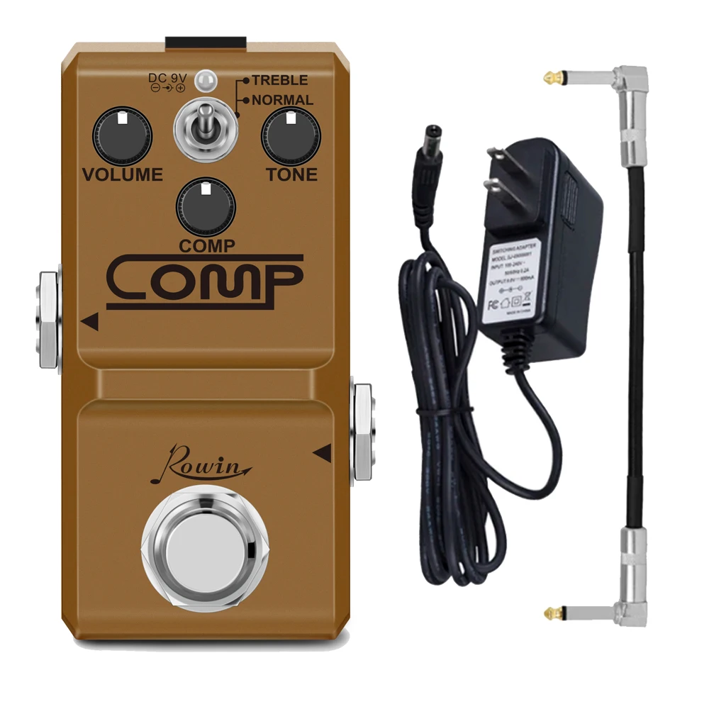 

ROWIN Comp Electric Guitarra Effect Pedal Comp Compression Effect Pedal LN-333 True Bypass Pedal Electric Guitar Parts Tools