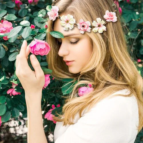 Diadema de flores de seda para mujer y niña, diadema pequeña de rosas, accesorios para el cabello de viaje para fotografía de boda, novedad