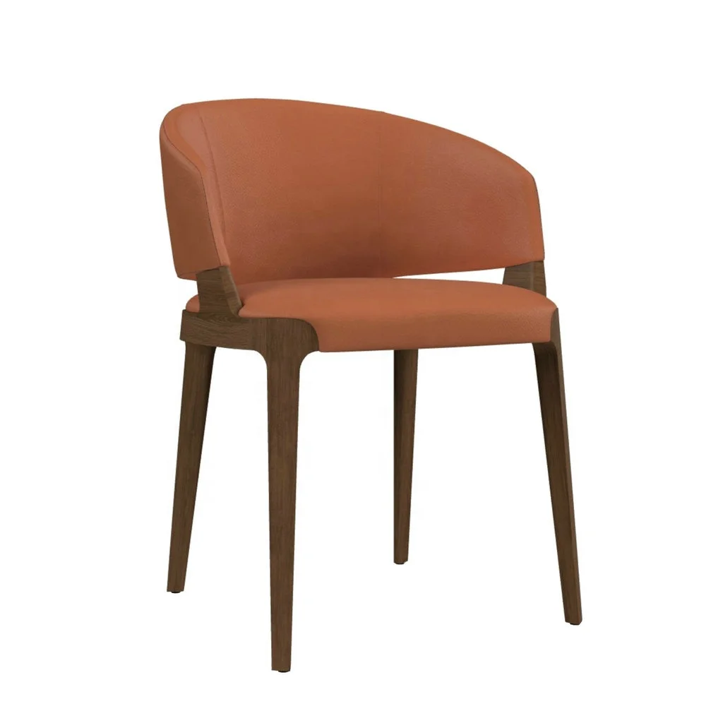 

#Commercial Furniture Nordic Design Restaurant Cafe Ash Wood Dining Room Chairs Wooden Tub DiningChair with Armrest for Kitchen