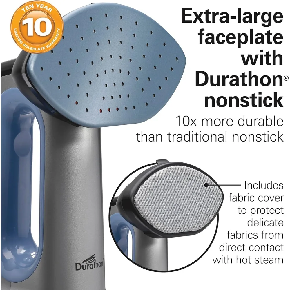 3-in-1 Handheld Garment Steamer for Clothes & Steam Iron, 45 Second Heat-Up with 1700 Watts, 27 Minutes of Steam, Auto Shutoff