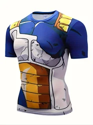 Men AND WOMEN'S Universal High Elasticity Anime Tight Short Sleeved T-shirt Role-playing