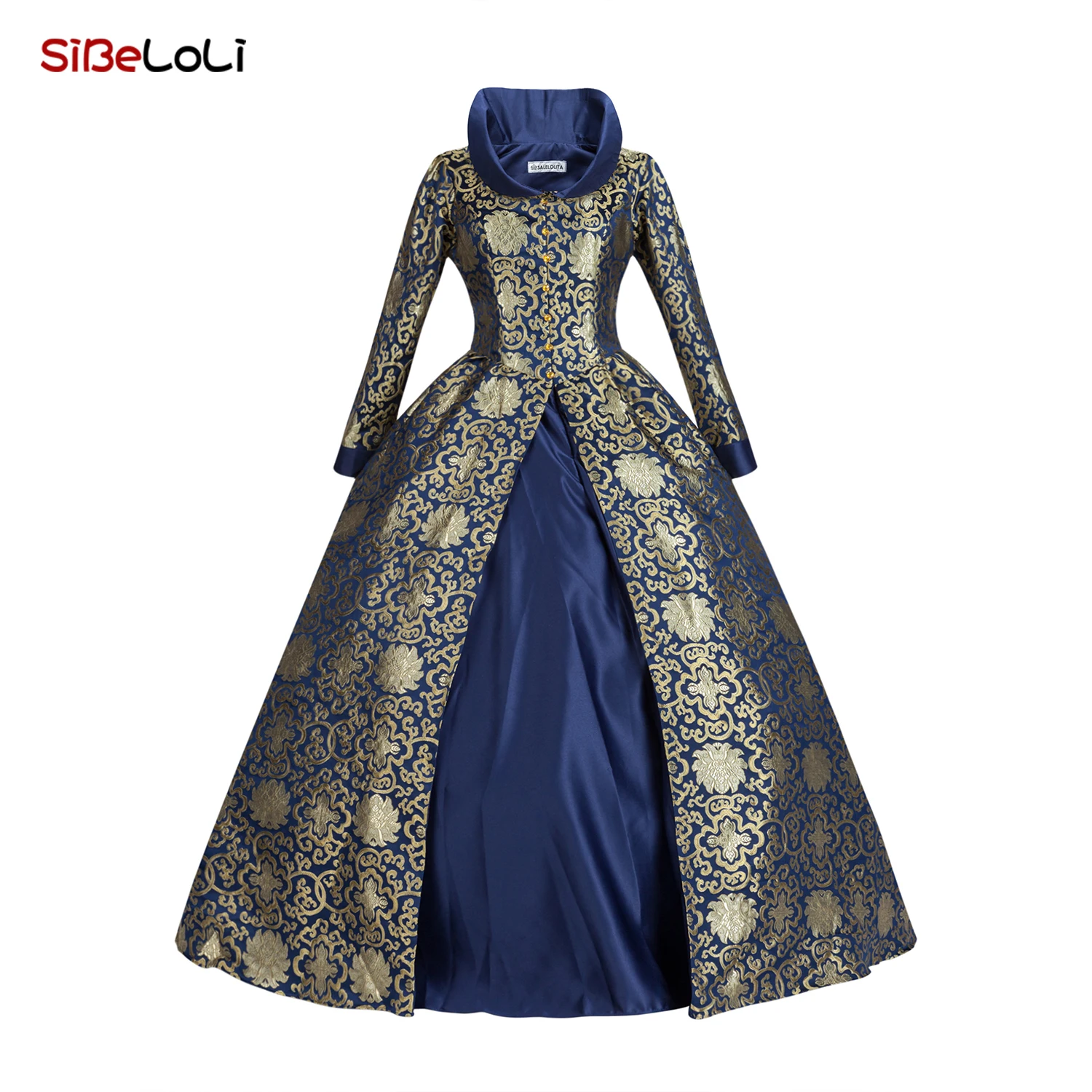 Medieval Renaissance 18th Century Costume Women Gothic Victorian Dress Historical Period Ball Gown Reenactment Theater Clothing