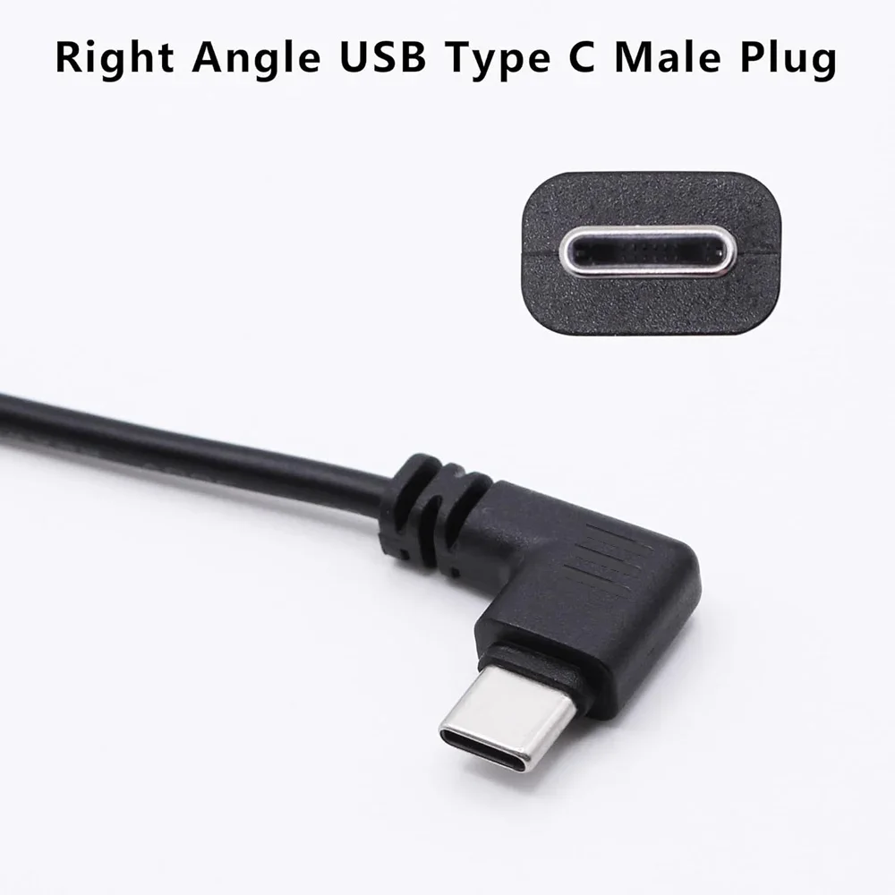 Kabel z USB-C na 2-pinowy przewód z odkrytymi końcami, kabel z wtyczką USB typu C 90 stopni, 2-pinowy przewód typu pigtail, do samodzielnego montażu kabli USB typu C 5V — zdjęcie produktu 4