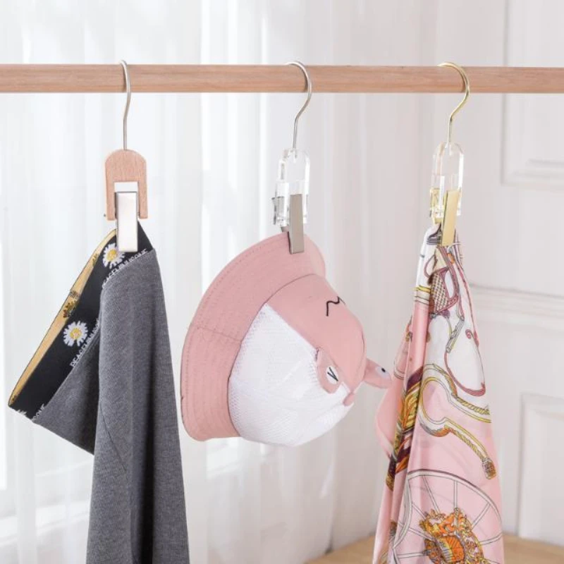 Antiskid Fashion Hooks Wood Material Clothing Store Clip Creative Room Decoration Hats Scarves Ties Dress Ornaments Organizer