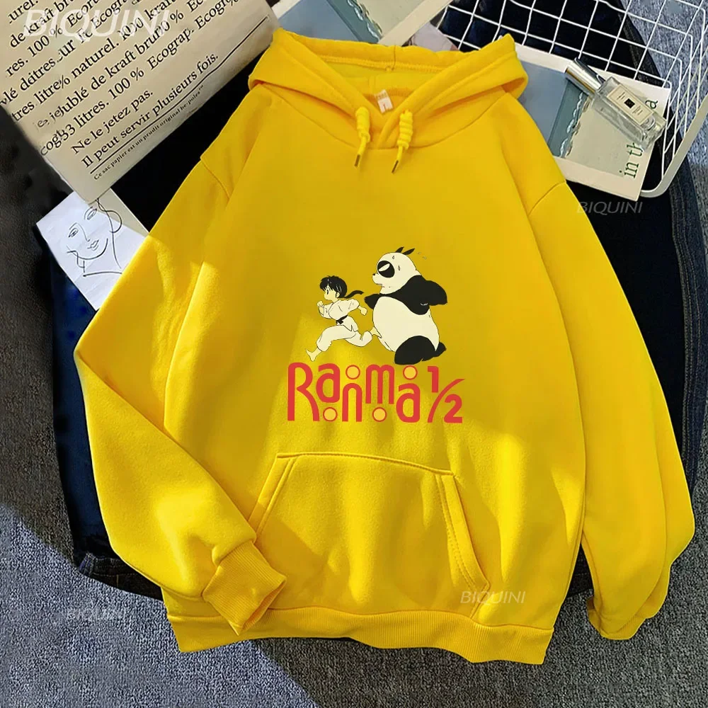 Ranma 12 Hoodies Winter Warm Long Sleeve Man Woman Fashion FunnyMen/women Casual Clothes Loose Fleece Pullovers Sweatshirts