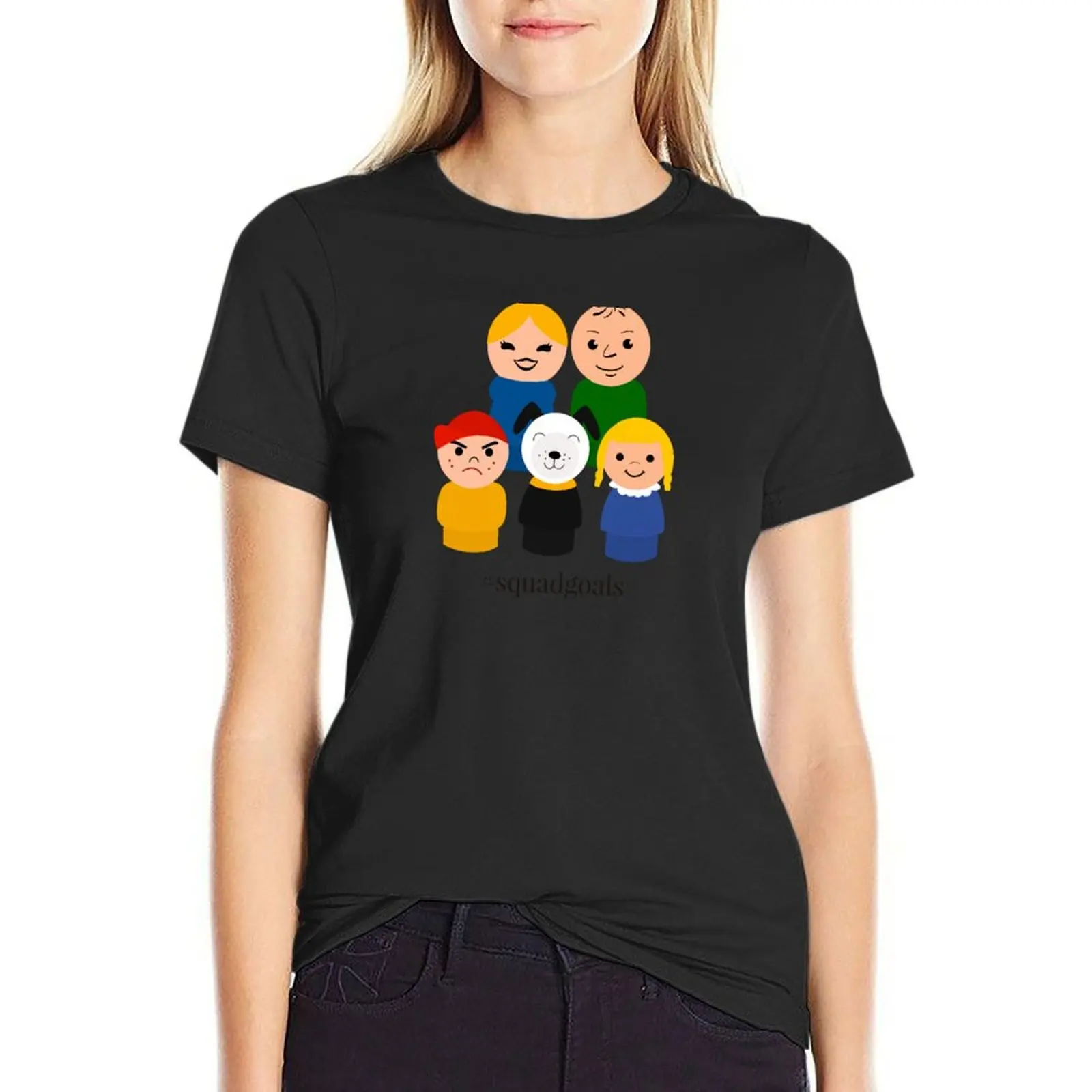 1970s Fisher-Price family SQUADGOALS! T-Shirt customizeds Short sleeve tee anime clothes t-shirts for Women cotton