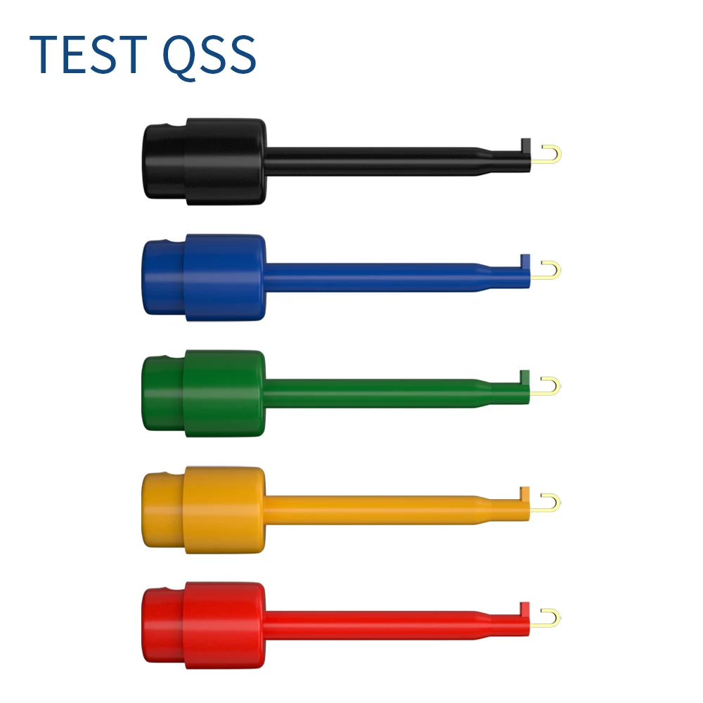 QSS-Pinzas de gancho de prueba SMD IC, accesorios eléctricos de plomo para multímetro, 10 piezas, Q.30006