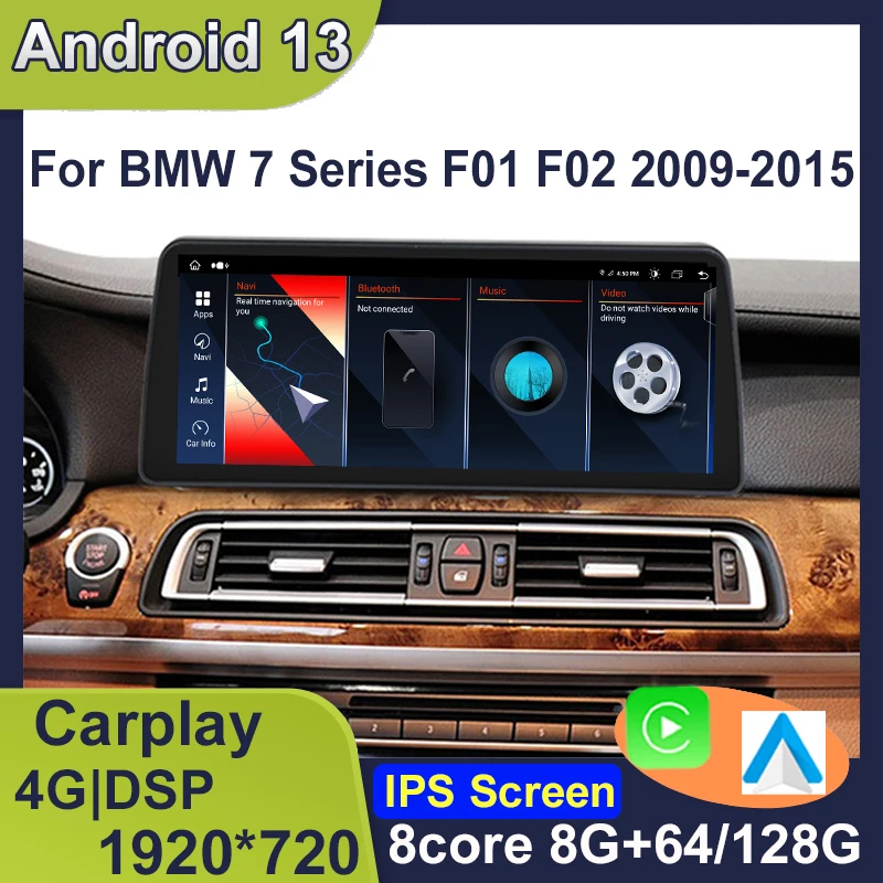 10.25/12.3inch Android 13 For BMW BMW 7 Series F01 F02 09-15 CarPlay Car Radio Stereo GPS Navigation Multimedia Player HD Screen