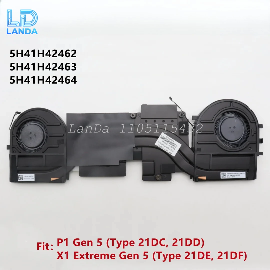 

Новый оригинальный вентилятор охлаждения процессора Lenovo ThinkPad X1 Extreme 5th P1 Gen5 для ноутбука, радиатор, кулер FRU PN: 5H41H42462/3/4